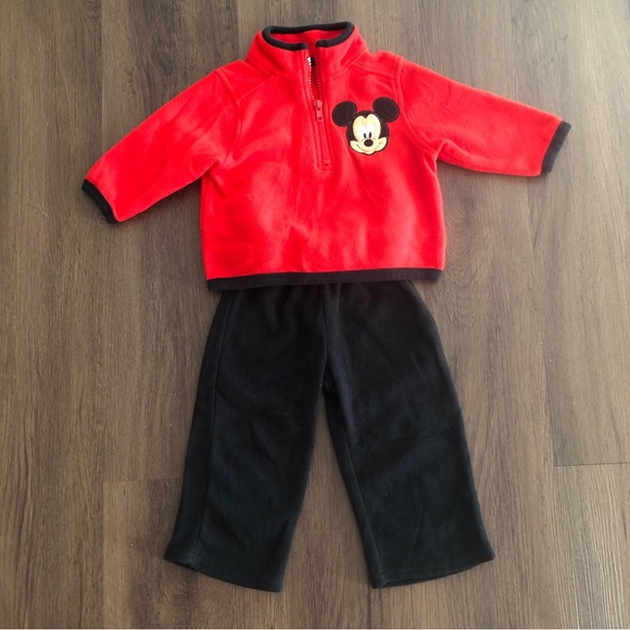 Disney Mickey Fleece Jacket Pant Set, 12 months, Mickey - Picture 1 of 8